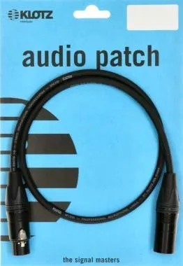 Klotz M1 pro mikrofonkábel XLR 3p mama/papa Neutrik csatlakozók - 0,5m