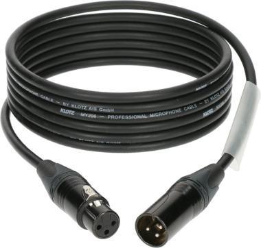 Klotz mikrofonní kabel XLR-XLR, barevné kódování, Neutrik konektory, 3m