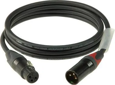 Klotz M2 mikrofonkábel színkódolással XLR 3p mama/papa fekete Neutrik csatlakozók - 2m