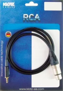 Klotz mobil kiváló hangrögzítő kábel XLR mama - mini Jack - 1,5m