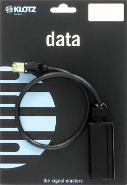 Klotz etherCON adaptér CAT6a, PUR plášť, etherCON žena - RJ45