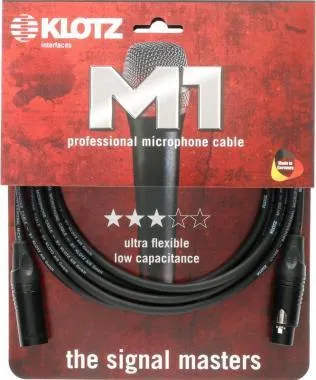 Klotz M1 pro mikrofonkábel XLR 3p mama/papa Klotz csatlakozók - 7,5m