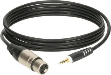 Klotz mobil hangrögzítő kábel XLR mama - mini Jack Klotz csatlakozók - 1,5m
