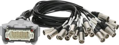 Klotz RMP-24 XLR kabel - 20x XLR konektor, 20 kanál, analogový fanout, PVC, 1,2m