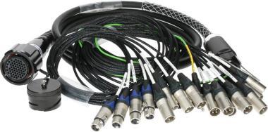 Klotz RMP-16 XLR kabel - 12x XLR samec, 4x XLR samice, digitální fanout, PVC, 30m