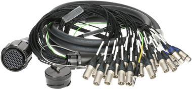 Klotz RMP-24 XLR kabel - 20x XLR samec, 4x XLR samice, digitální fanout, PVC, 3m