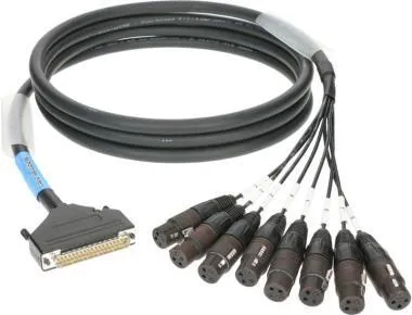Klotz LAWO D-Sub 37p papa - 8 x XLR 3p mama 8 csatornás analóg loom - IN - szimmetrikus - 2m