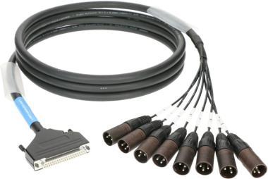 Klotz D-Sub kabel 37p, 8 x XLR 3p, symetrický, 1m