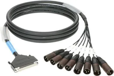 Klotz LAWO D-Sub 37p mama - 8 x XLR 3p papa 8-cs. analóg loom - OUT - szimmetrikus - 3m