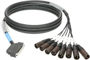 Klotz LAWO D-Sub 37p mama, pipa- 8 x XLR 3p papa 8 csatornás analóg loom - OUT - szimmetrikus - 1m
