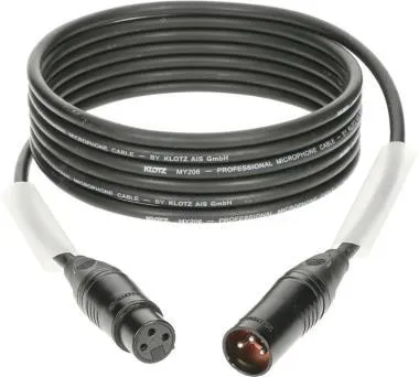 Klotz M1 mikrofon kábel nagy kiszerelésben (10 db) XLR 3p mama/papa Klotz csatlakozók - 0,5m