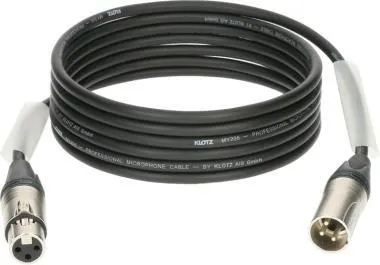 Klotz M1 mikrofonkábel nagy kiszerelésben (10 db) XLR 3p mama/papa Neutrik csatlakozók - 3m