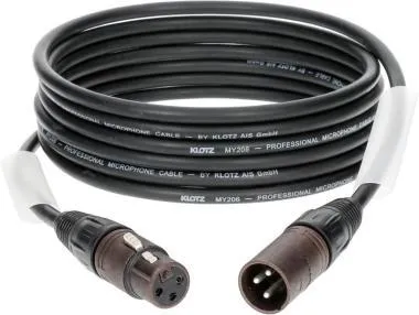 Klotz M1 mikrofonkábel nagy kiszerelésben (10 db) XLR 3p mama/papa Neutrik csatlakozók - 10m