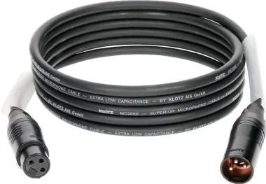 Klotz M2 mikrofon kábel nagy kiszerelésben (10 db) XLR 3p mama/papa Klotz csatlakozók - 7,5m