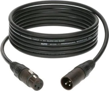 Klotz KMK mikrofonkábel - könnyű és strapabíró XLR 3p mama/papa Neutrik csatlakozók - 25m