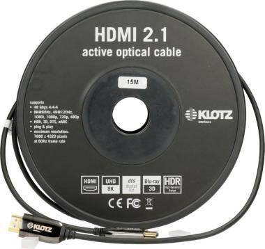 Klotz HDMI 2.1 AOC kabel - aktivní optický, 30m