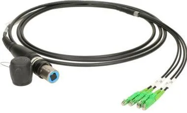 Klotz opticalCON QUAD to 4x E2000/APC breakout kábel FiberLink - single-mode OS2 - 10m