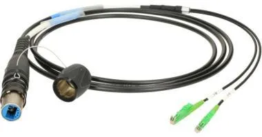 Klotz opticalCON DUO - 2x E2000/APC breakout kábel FiberLink - single-mode OS2 - 1m