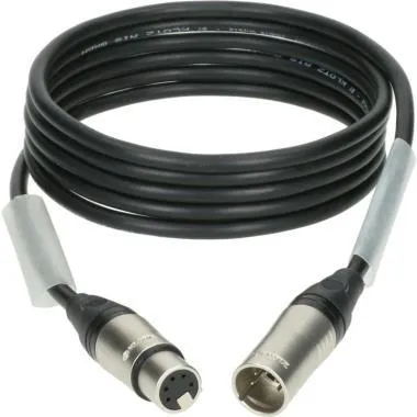 Klotz OT234YS alacsony veszteségű DMX kábel XLR 5p mama/papa nikkel (3 pin bekötve) Klotz - 1m