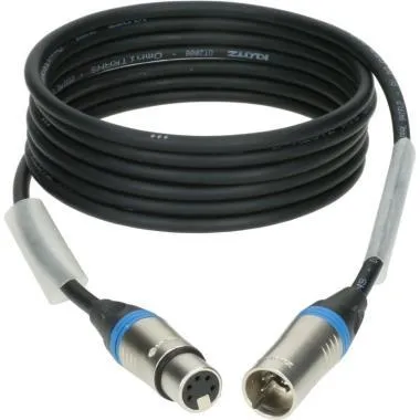 Klotz OT2000 ultra flexibilis DMX kábel XLR 5p mama/papa nikkel (3 pin bekötve) Klotz - 15m