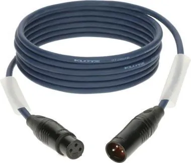 Klotz OT206PB dupla árnyékolt AES és DMX kábel XLR 3p mama/papa fekete Klotz csatlakozók - 20m