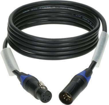 Klotz DMX kabel nízké ztráty, XLR 5p, černý, 20m