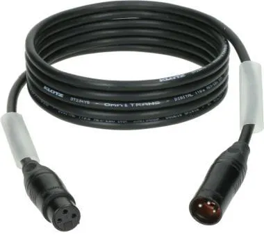 Klotz OT234YS alacsony veszteségű AES és DMX kábel XLR 3p mama/papa fekete Klotz csatlakozók - 20m