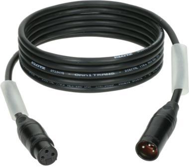 Klotz IM kabel nízkou ztrátou AES a DMX XLR 3p samec/samice černý - 50m