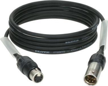 Klotz DMX kabel 5m, dvojité stínění, XLR 5p, IP65 Neutrik