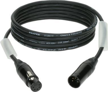 Klotz DMX kabel, dvojité stínění, XLR 5p, 20m