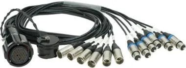 Klotz OT1000 - RMP 37p mama - 6x XLR 5p mama / 6x XLR 5p papa 12-cs. - DMX fanout - PVC - 1,2m