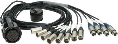 Klotz RMP-12 kabel - 8x XLR 5p samec, 4x XLR 5p samice, 1,2m