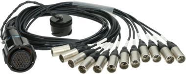 Klotz RMP-12 XLR kabel - 12x XLR 5p, DMX fanout, PVC, 1,2m