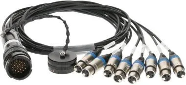 Klotz OT1000 - RMP 25p papa - 8x XLR 3p mama 8-cs. - digitális fanout - PVC - 1,2m