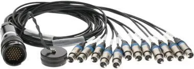 Klotz OT1000 - RMP 37p papa - 12x XLR 3p mama 12-cs. - digitális fanout - PVC - 1,2m