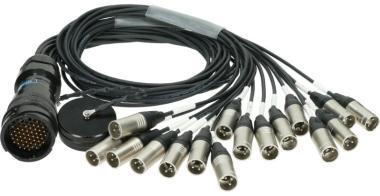 Klotz RMP-16 XLR kabel - 16x XLR, digitální fanout, PVC, 1,2m
