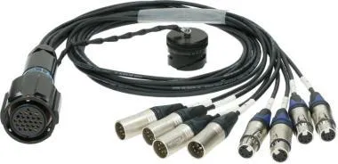 Klotz OT1000 - RMP 25p mama - 4x XLR 5p mama / 4x XLR 5p papa 8-cs. - DMX fanout - PVC - 1,2m