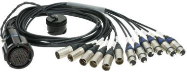 Klotz OT1000 RMP 37p matka 6x XLR 5p matka / 6x XLR 5p otec 12-cs. DMX fanout PVC 1,2m