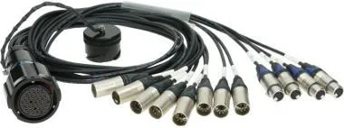 Klotz OT1000 - RMP 37p mama - 8x XLR 5p papa / 4x XLR 5p mama 12 csatornás - DMX fanout - PVC - 1,2m