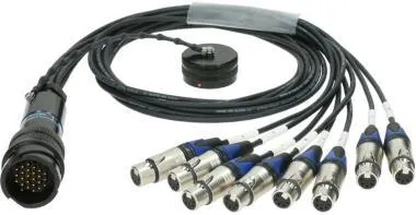 Klotz OT1000 - RMP 25p papa - 8x XLR 5p mama 8-cs. - DMX fanout - PVC - 1,2m