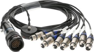Klotz RMP-8 XLR kabel, 8x XLR 3p, digitální fanout, PVC, 1,2m