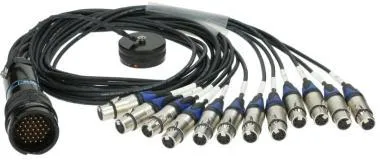 Klotz OT1000 - RMP 37p papa - 12x XLR 5p mama 12-cs. - DMX fanout - PVC - 1,2m