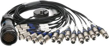 Klotz RMP-16 XLR kabel, 16x XLR, digitální fanout, PVC, 1,2m
