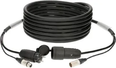 Klotz audio és táp 3G2.5 hibrid kábel XLR 3p + Schuko - 25m