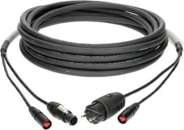 Klotz hybridní kabel CAT5e a napájení 1 x etherCON + Schuko => powerCON TRUE1 - 20m