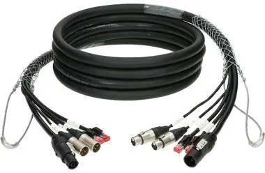 Klotz CAT5e és audió és táp 3G2.5 hibrid kábel 2 x RJ45 + 2 x XLR 3p + powerCON TRUE1 - 80m