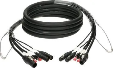 Klotz CAT5e és DMX és táp 3G2.5 hibrid kábel 2 x RJ45 + 2 x XLR 5p + powerCON TRUE1 - 70m