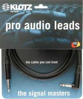 Klotz pro analóg audiokábel - szimmetrikus fémcsatlakozókkal Neutrik - 10m