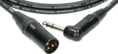 Klotz kabel - symetrický, Neutrik XLR samec - symetrický jack - 2m