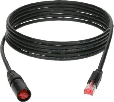 Klotz PVC köpenyes, rugalmas, pro patch kábel CAT5e / etherCON - RJ45 - 5m